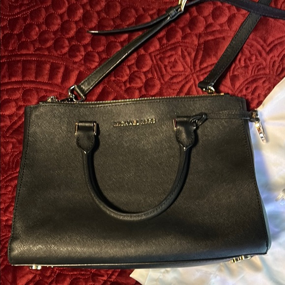 Michael Kors Black Leather Handbag - Picture 2 of 9